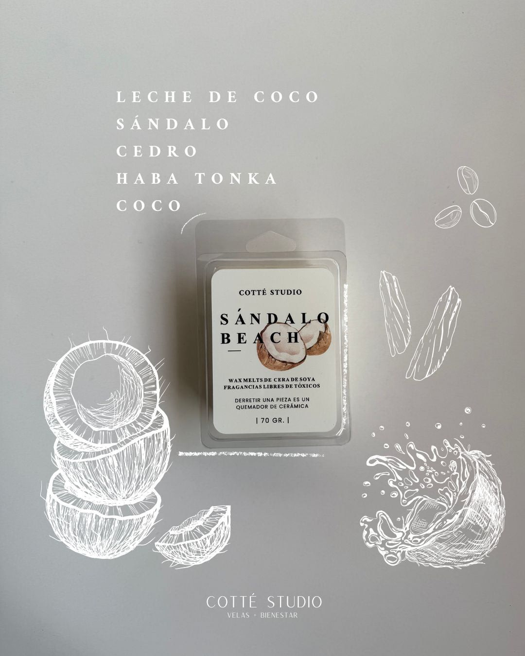 Wax Melt - Sándalo Beach