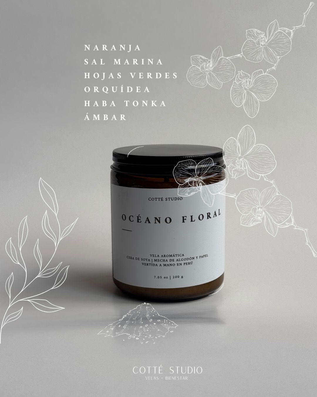 Vela Aromática - Océano Floral